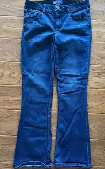 Democracy “Ab" Solution Jeans Women’s 12 Itty Bitty Bootcut Indigo Stretch