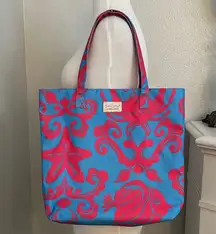 Lilly Pulitzer For Estee Lauder Tote Bag Blue Red