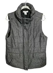 Liz Claiborne quilted wool blend puffer vest