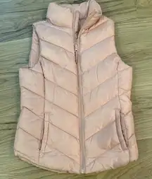 SO Light Pink Quilted Vest XS