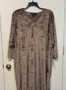 Donna Karan Brown Velvet Nightgown