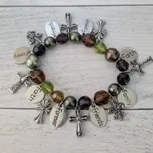 Alexa's Angels Charm Bracelet Cross Faith Family Friends