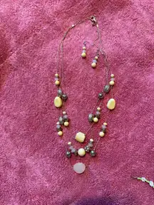 Necklace and earring matching set 