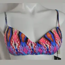 Skye Bikini Top Ethinic Print Size: S NWT
