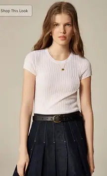 J.Crew New ribbed featherweight cashmere T-shirt
