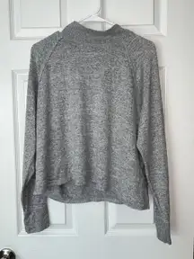 Abercrombie and Fitch Grey High Neck Long Sleeve