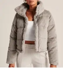 abercrombie fur puffer