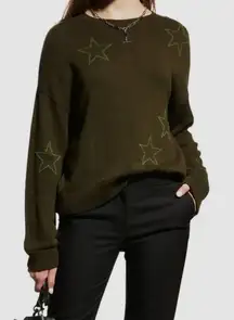 Rails Perci Olive Outline Stars Sweater