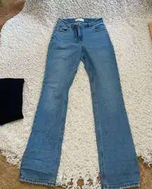 Abercrombie '90s Slim Straight Ultra High Rise Jeans Criss Cross Curve Love 26