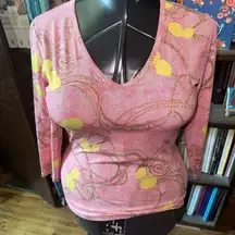 J McLaughlin weekender resortwear Catalina shell nautical top