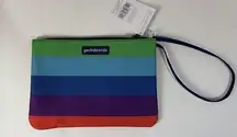 Geckobrands Rainbow Swimsuit Storage Utility Bag Beach Wristlet New