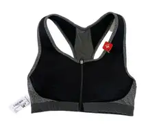 BCG Sports Bra Small Black Gray NWT Activewear Gym Fitness Athleisure Training