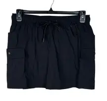 AVIA Medium (8-10) Cargo Hike Skort Pockets Short Quick-Dry Pull-On Black Soot