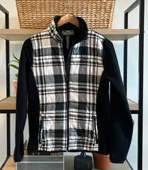 Lauren Ralph Lauren Buffalo Plaid Full Zip Polar Fleece Sweatshirt, M