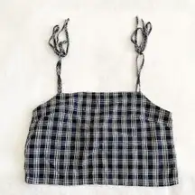 Deena Plaid Crop Top