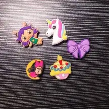 Minnie Mouse & Unicorn Girly Themed Croc Charms *Bundle 3 Save 20%*