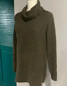 Pink Clover NWOT olive green stretch comfy turtleneck sweater xs/small