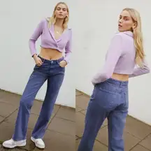 Zara HIGH RISE BOOTCUT JEANS SIZE 2 NEW