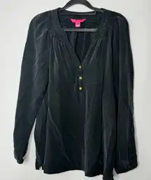 Lilly Pulitzer silk blouse size large