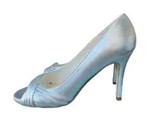 SOMETHING BLEU SILVER HEELS SIZE 7