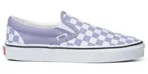 Vans Classic Slip On Purple Checkered Shoes size 5 New in box