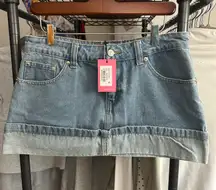 Edikted Jean Mini Skirt