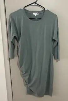 Anthropologie Sundry Green Mini Tee-Shirt Dress