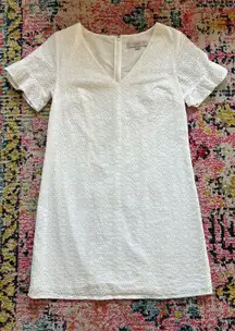 White Eyelet Mini Dress