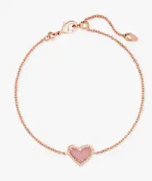 Ari Kendra Scott Heart Bracelet Rose Gold