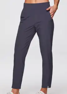 Quince Active Pull on‎ Ribbed Side Stretch Pant Navy Blue Size Small