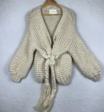 Anthropologie chunky knit cardigan sweater 