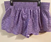 NWT Nike‎ Women's Brief Lined Running Shorts Purple White Size XL HJ6347-521