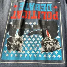 Mad Engine Cat Political Tee Size Large