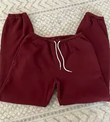 Brandy Melville Red Sweatpants John Galt