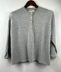 Women’s The Great Size 0 Grey Henley Shirt