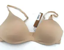 Skims Wireless Form Super Push-Up Sand Bra New with tags Size 32C