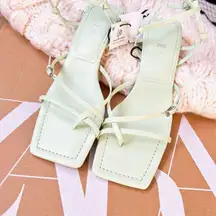 Strappy Heeled Leather Sandals