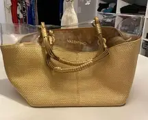 Gold Valentino Tote Bag