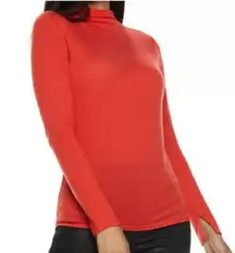 Red Mock Neck Sweater