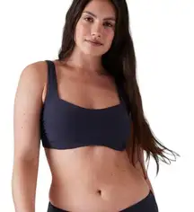 Athleta  Square Neck Bra Cup Bikini Top Underwire Padding Beach Vacay 36 D/DD