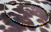 boho beaded choker