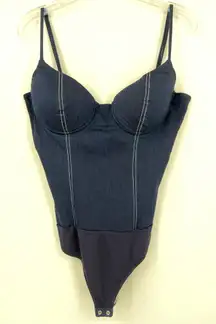 Revolve Sabina Body Suit in Indigo, Size‎ S
