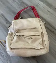 Leather backpack 