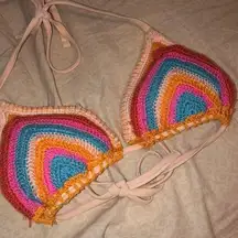 Xhilaration RAINBOW CROCHET BIKINI