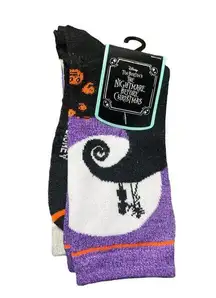 Disney  Tim Burtons The Nightmare Before Christmas Crew Socks 3 Pack