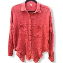 Free People Gauze Shirt