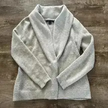 Banana Republic Angora Gray Shawl Collar Women's Cardigan Size Extra Small