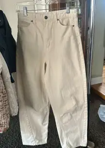 RSQ Cream/Off-white Wide Leg Jeans!