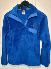 Patagonia Synchilla Snap-T Fleece Pullover Women's S Polartec Thermal Pro Blue
