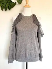 Harlowe & Graham Cold Shoulder Pullover Sweater S